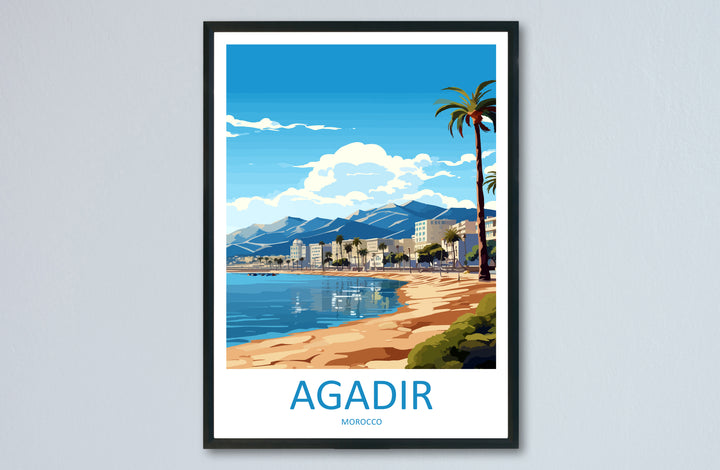 Agadir Morroco Travel Poster