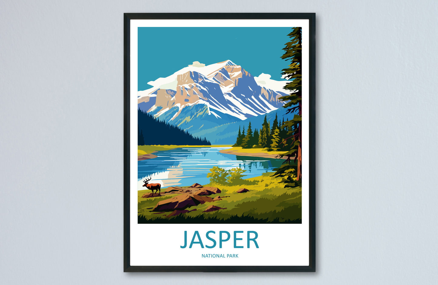 Jasper National Park Canada Travel Poster