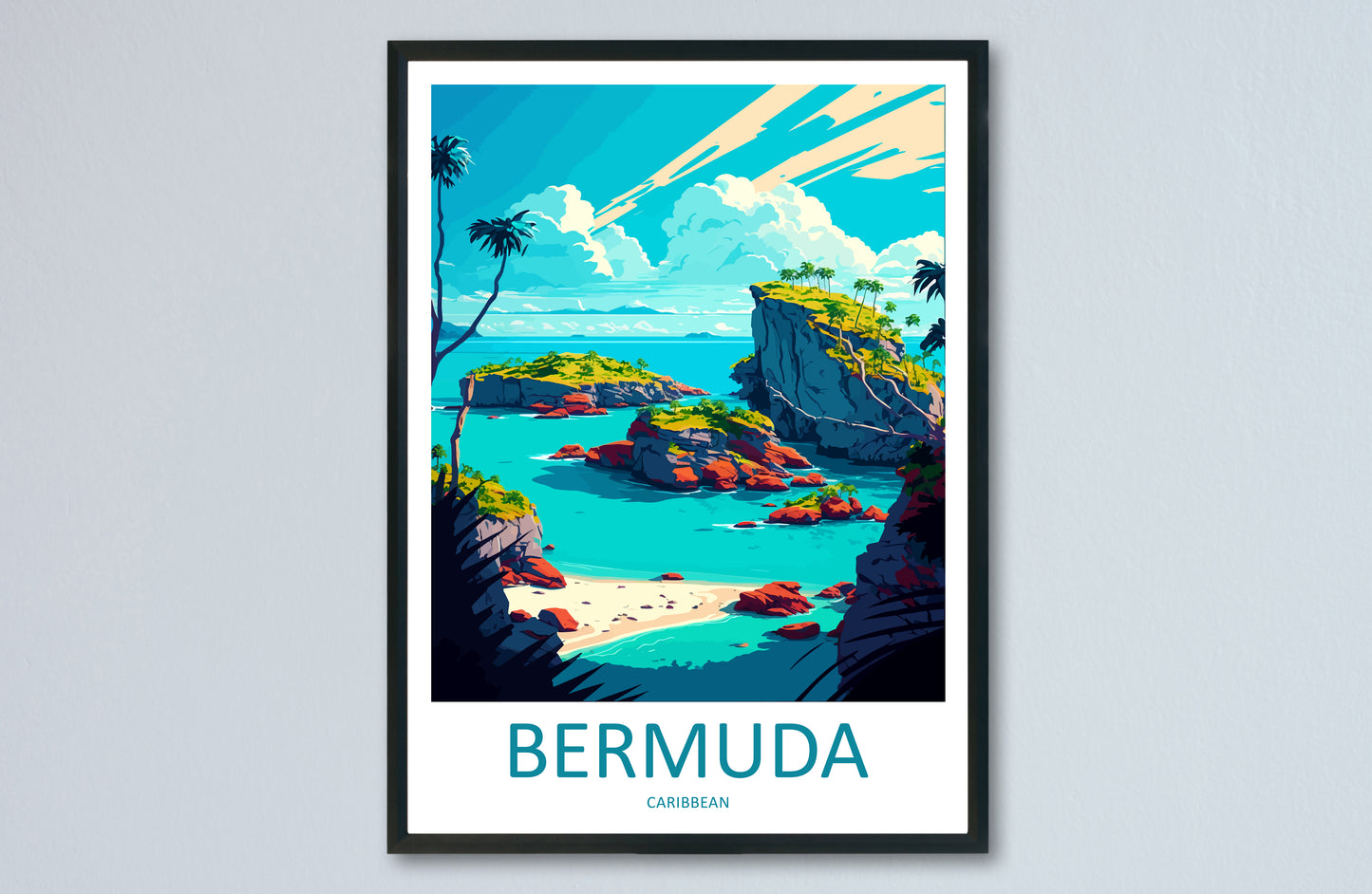 Bermuda Caribbean Travel Poster