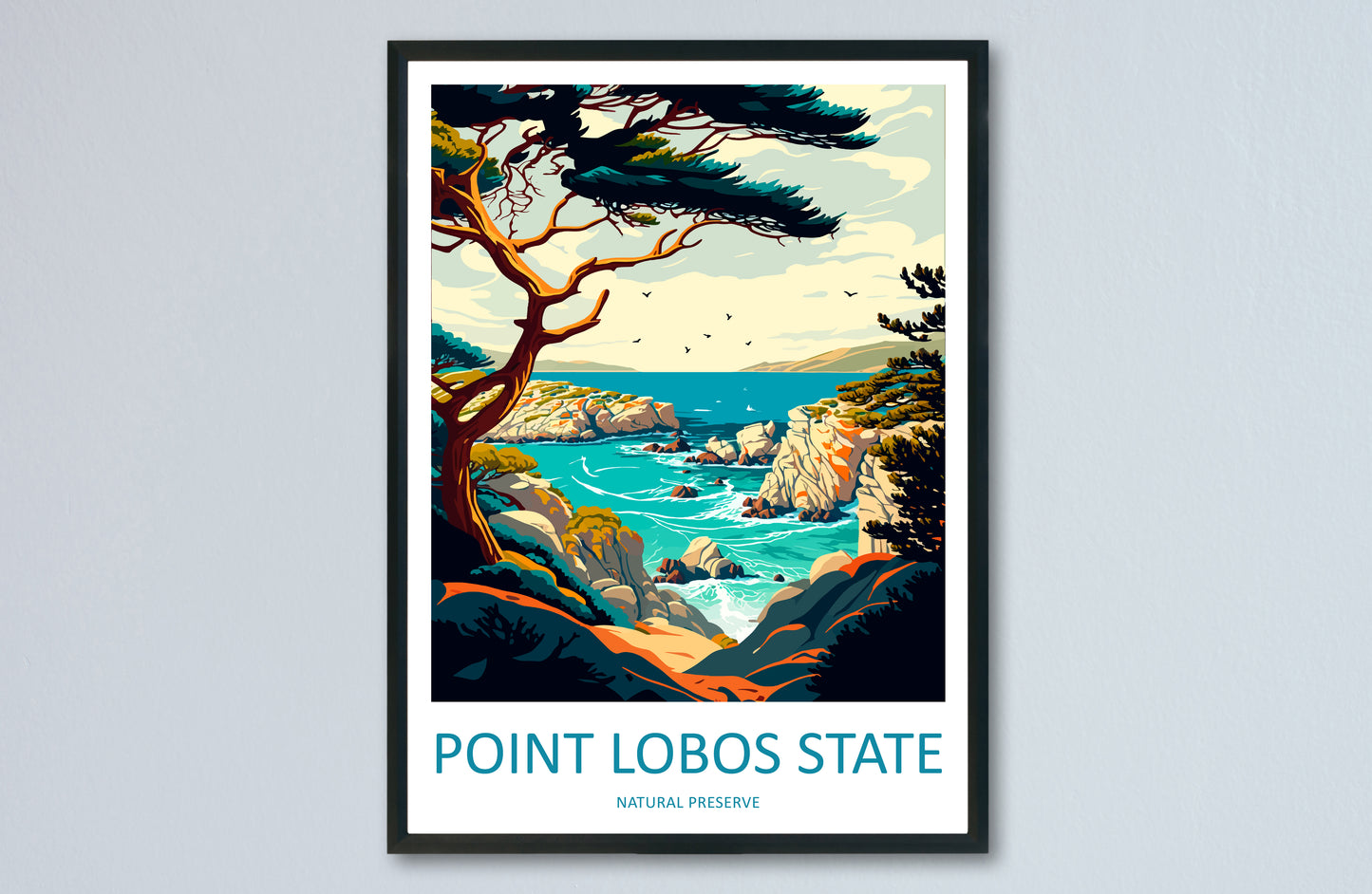Point Lobos State Natural Reserve USA Travel Poster