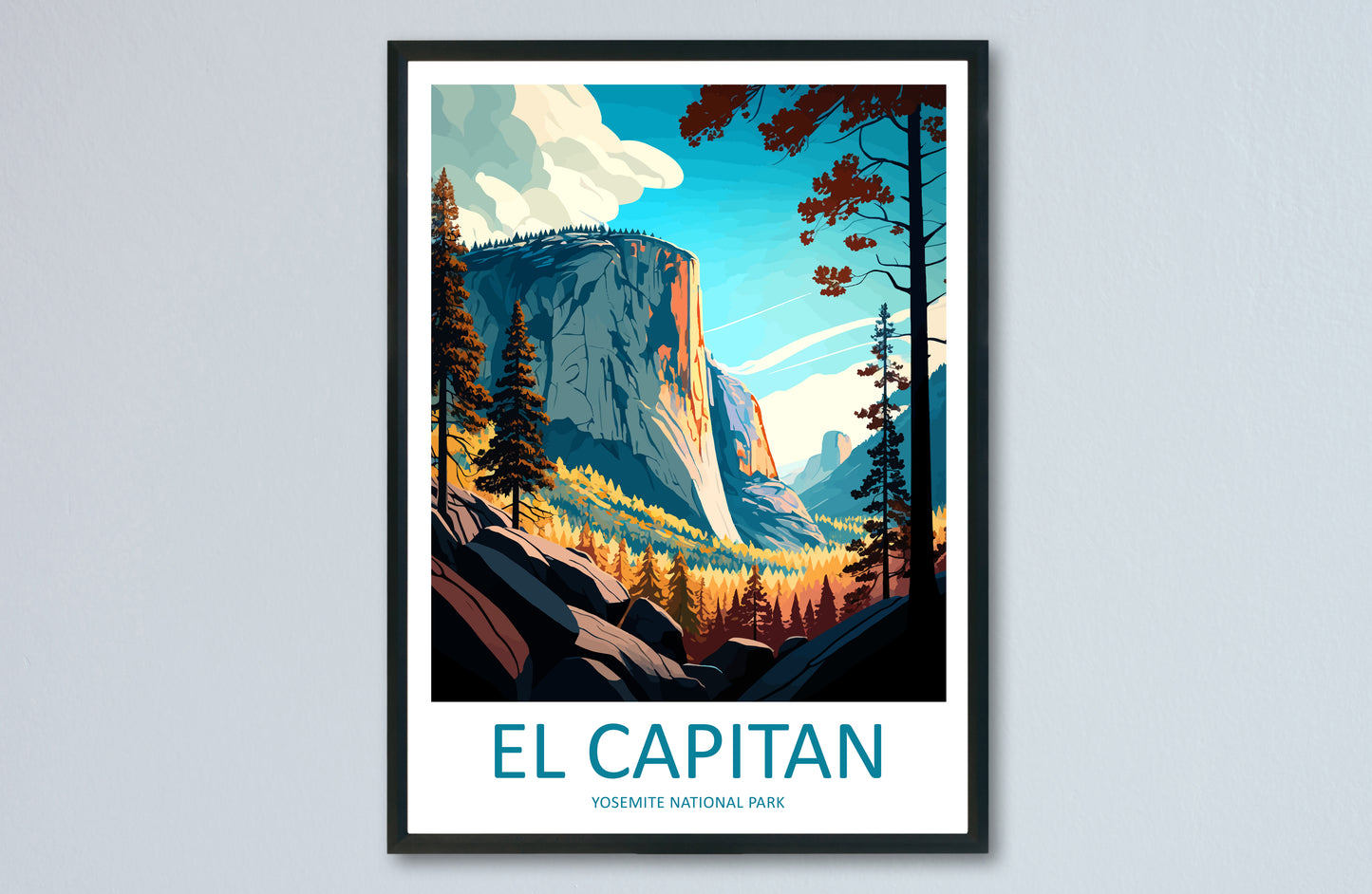 Yosemite El Capitan USA Travel Poster
