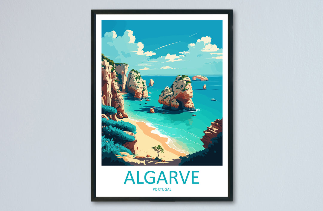 Algarve Portugal Travel Poster
