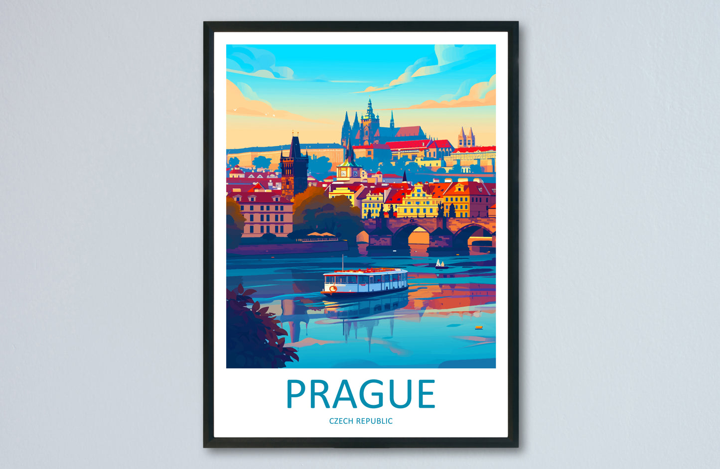 Prague Czech Republic Travel Poster