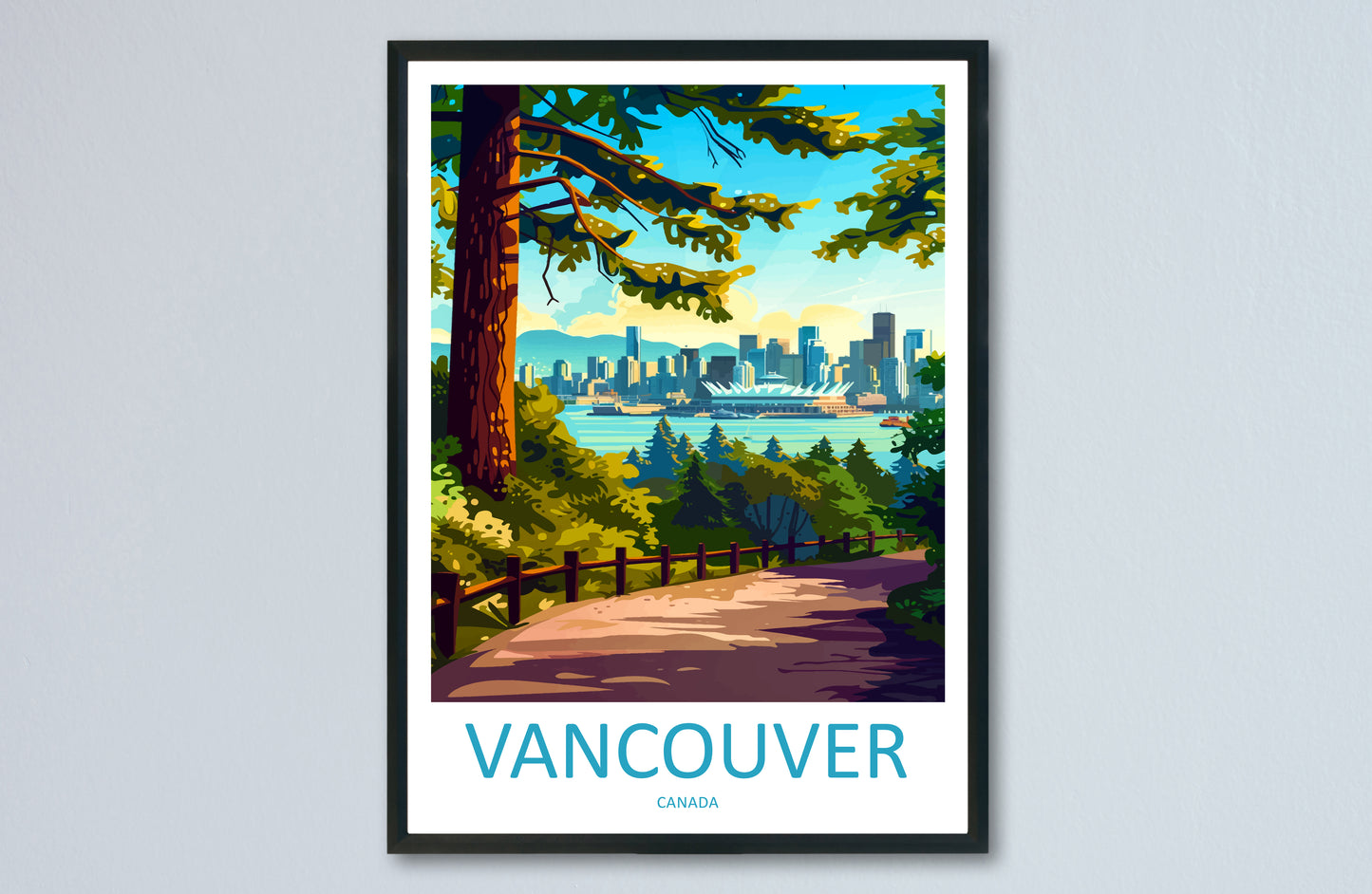 Vancouver Canada Travel Poster