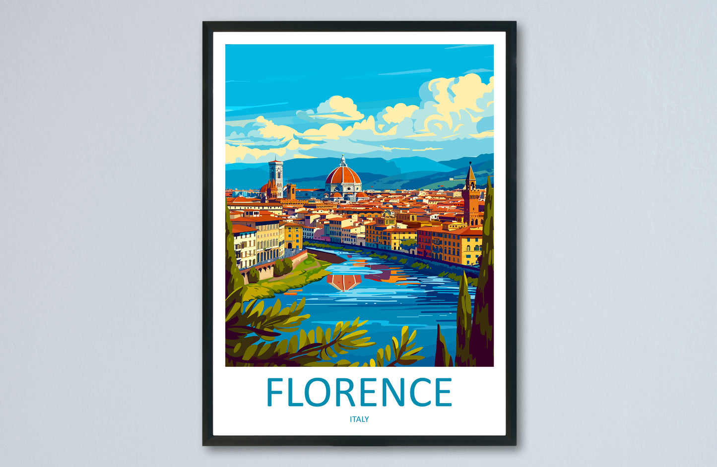 Florence Italy Travel Poster