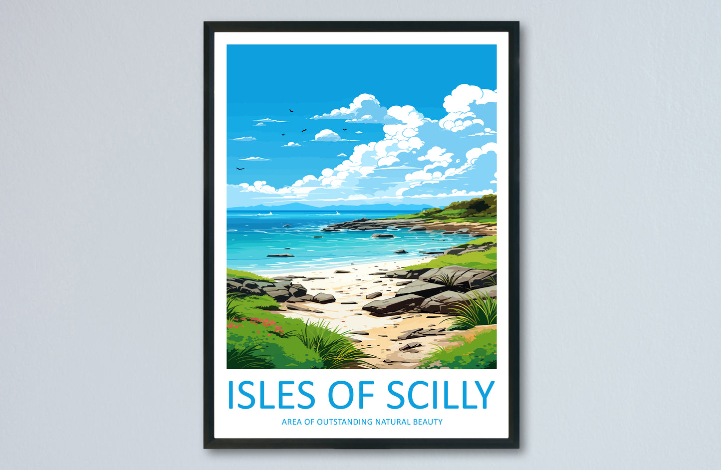 Isles Of Scilly England Travel Poster