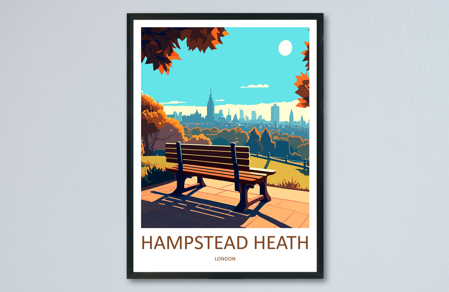 Hampstead Heath Travel Poster