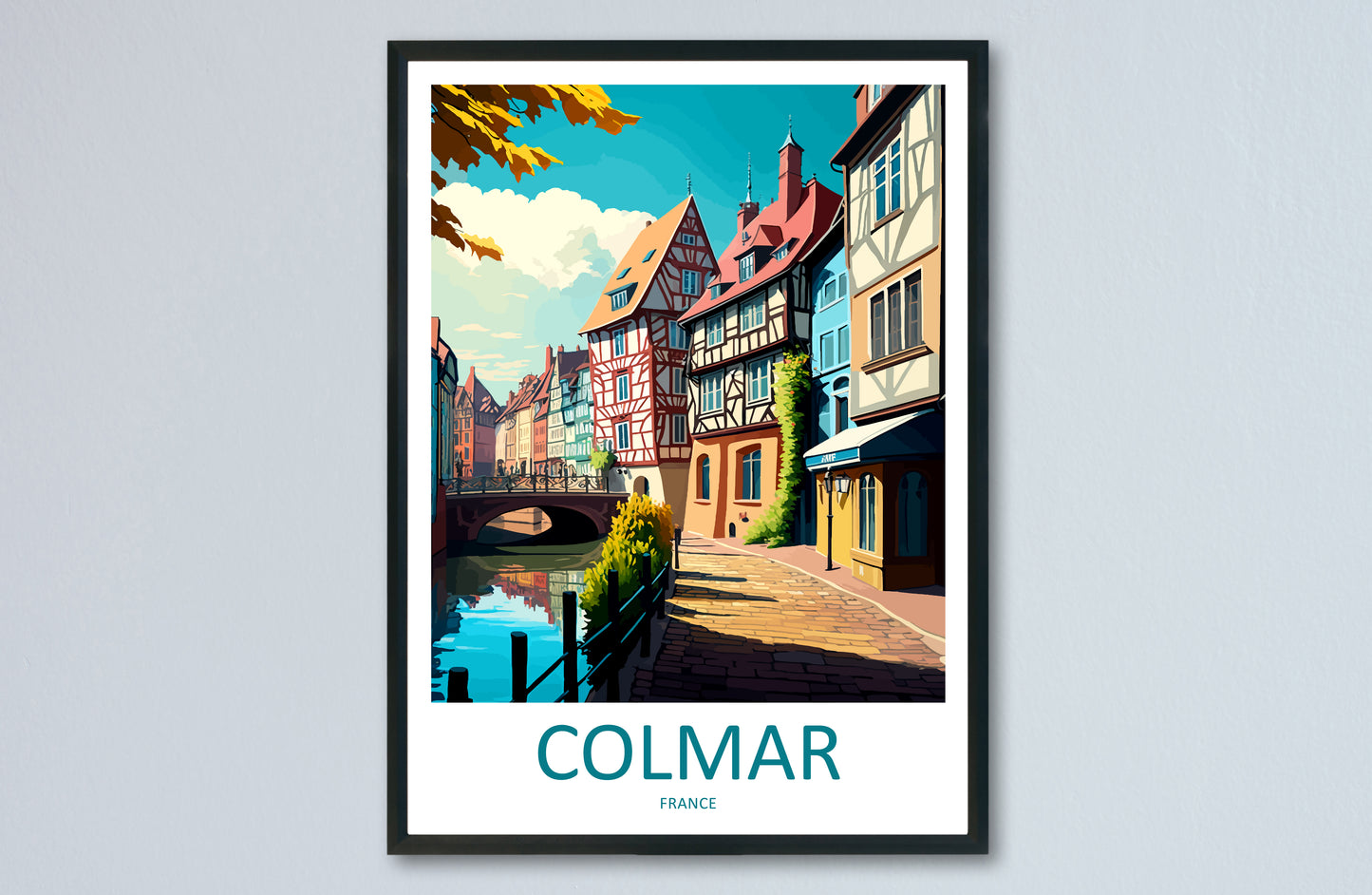 Colmar France Travel Poster