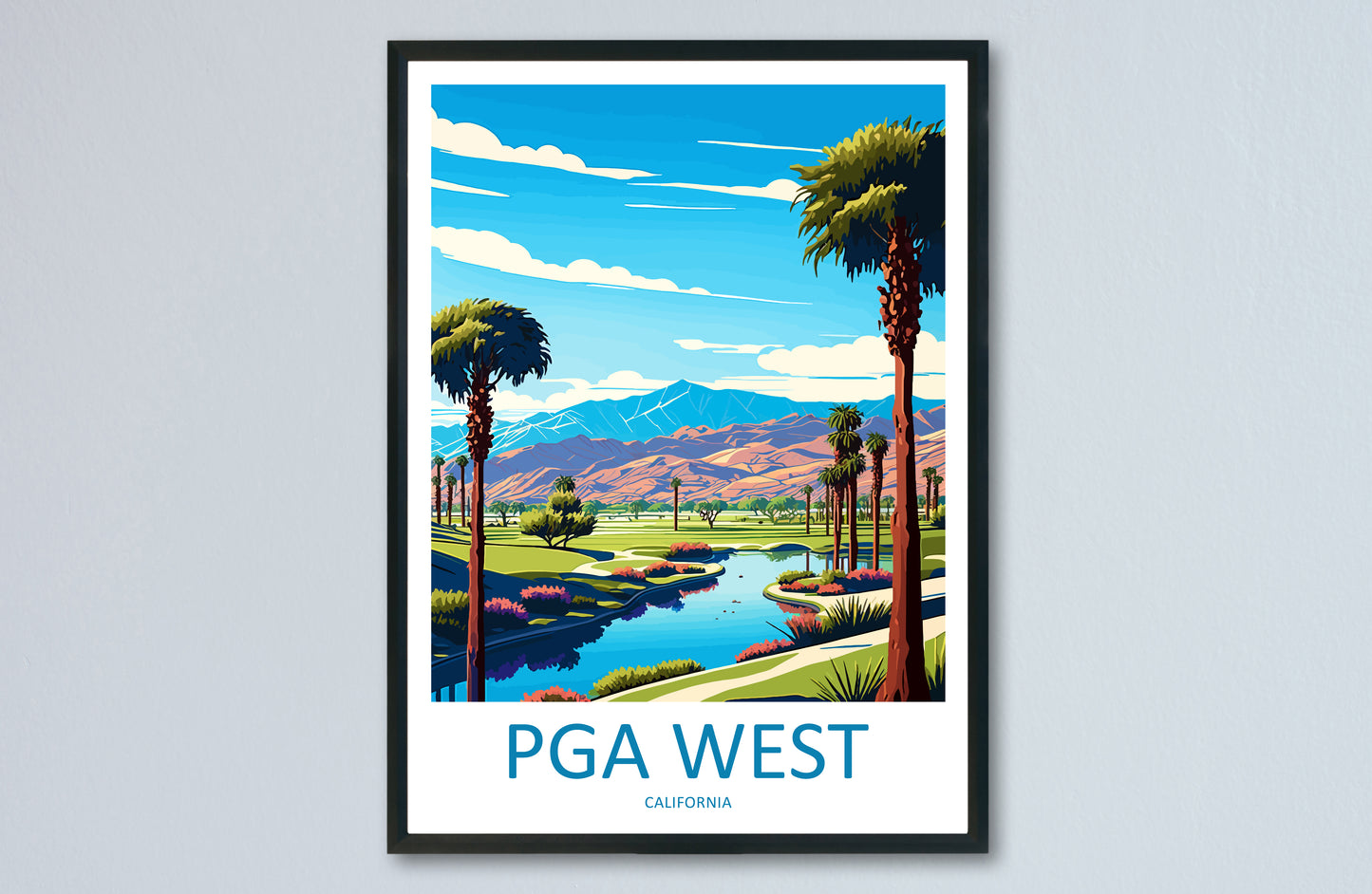 PGA West USA Travel Poster