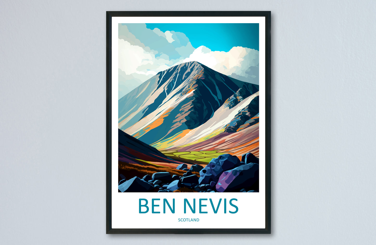 Ben Nevis Scotland Travel Poster