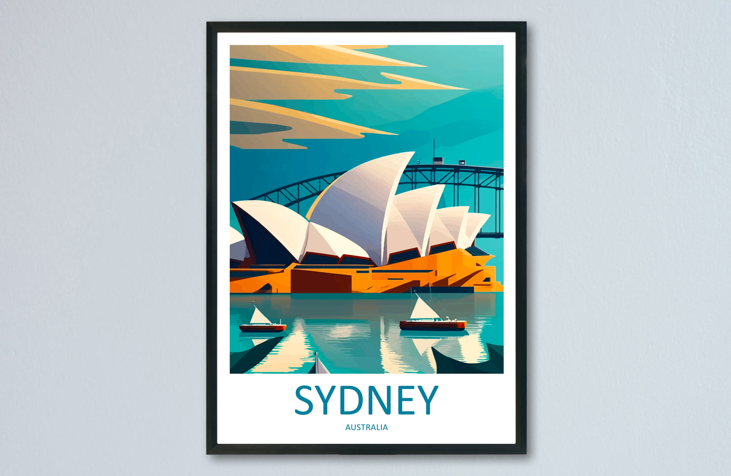 Sydney Opera House Australia Travel Poster
