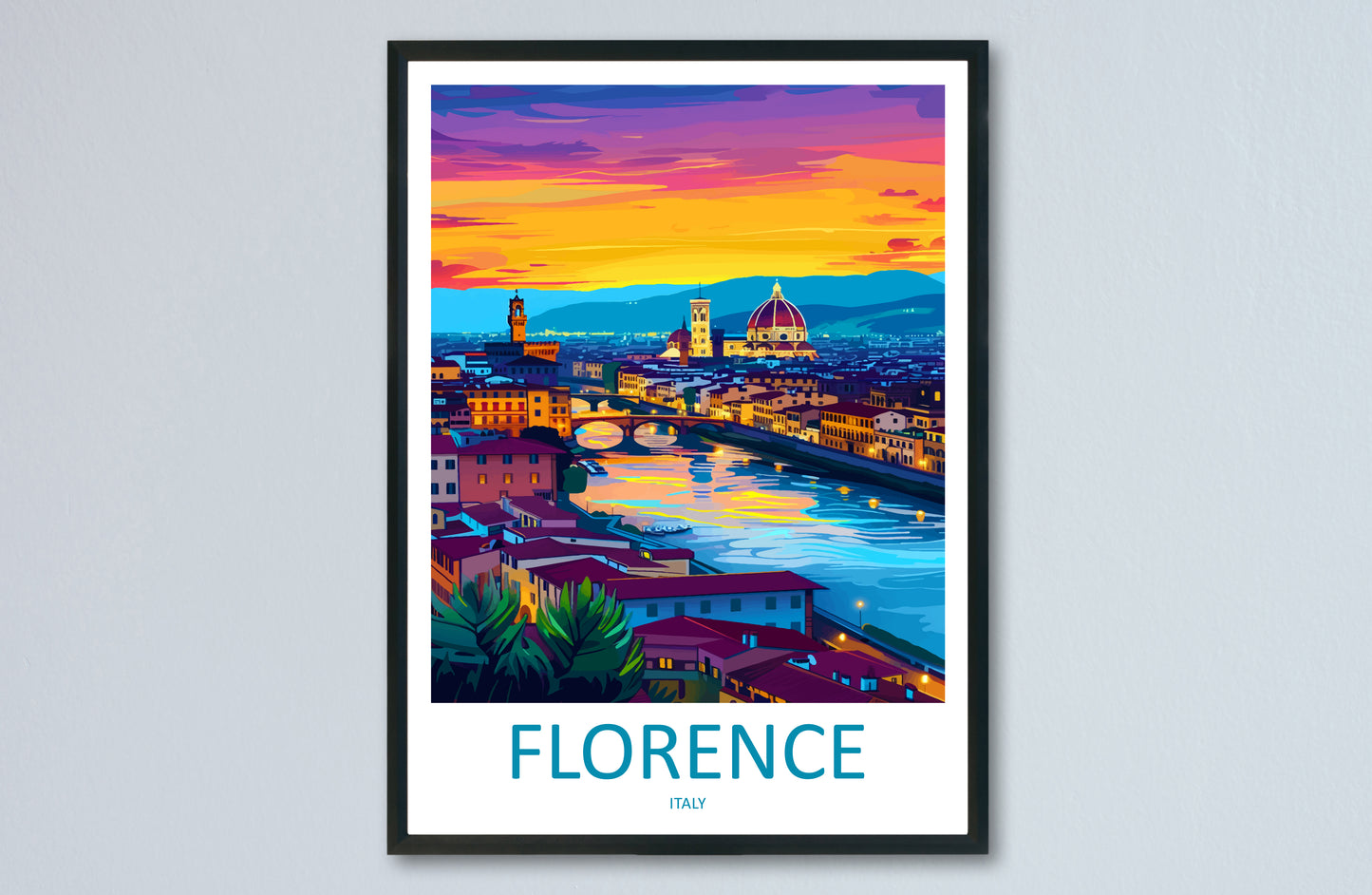 Florence Italy Travel Poster