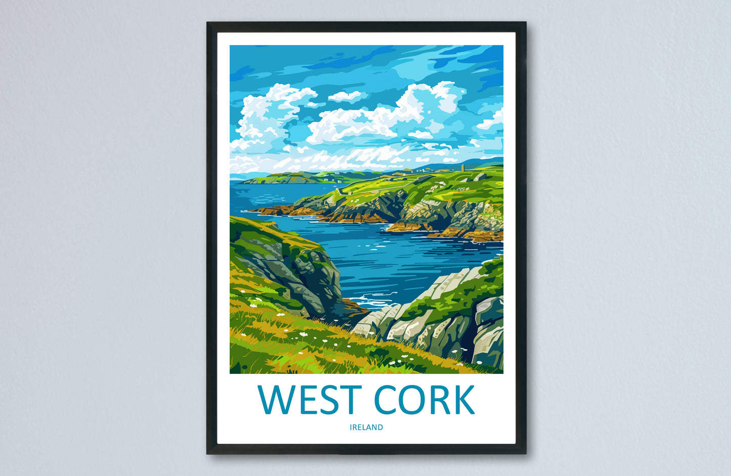 West Cork Ireland Travel Poster