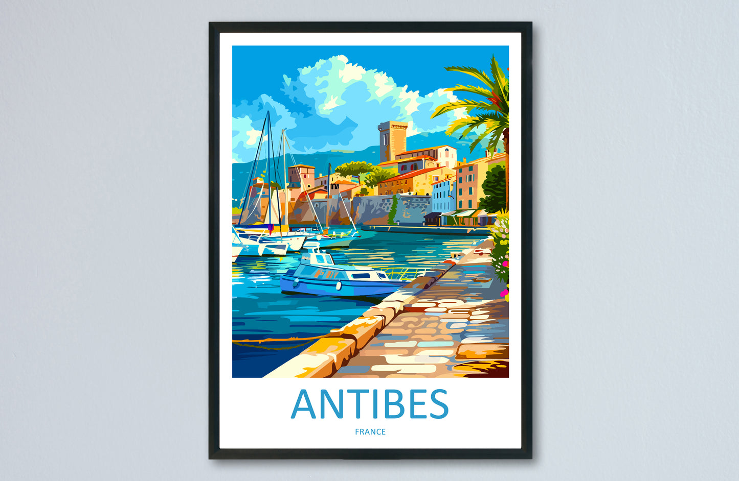 Antibes France Travel Poster