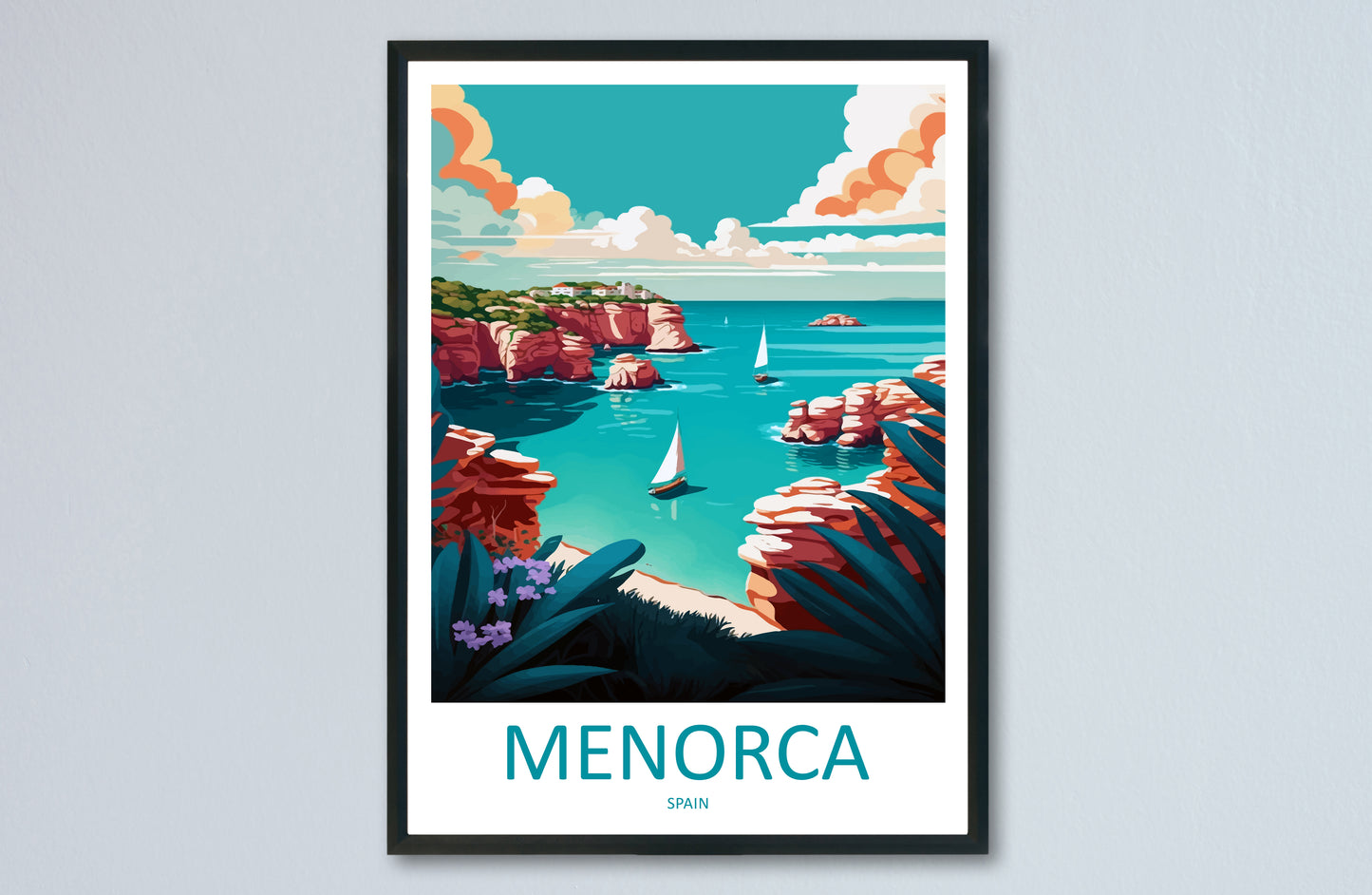 Menorca Spain Travel Poster