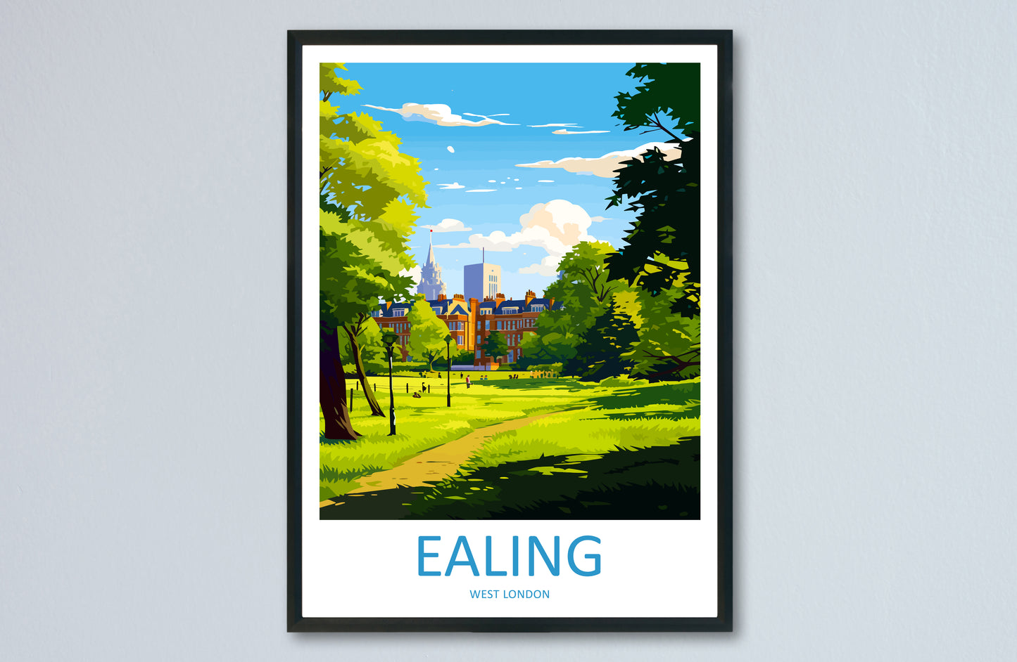 Ealing England Travel Poster
