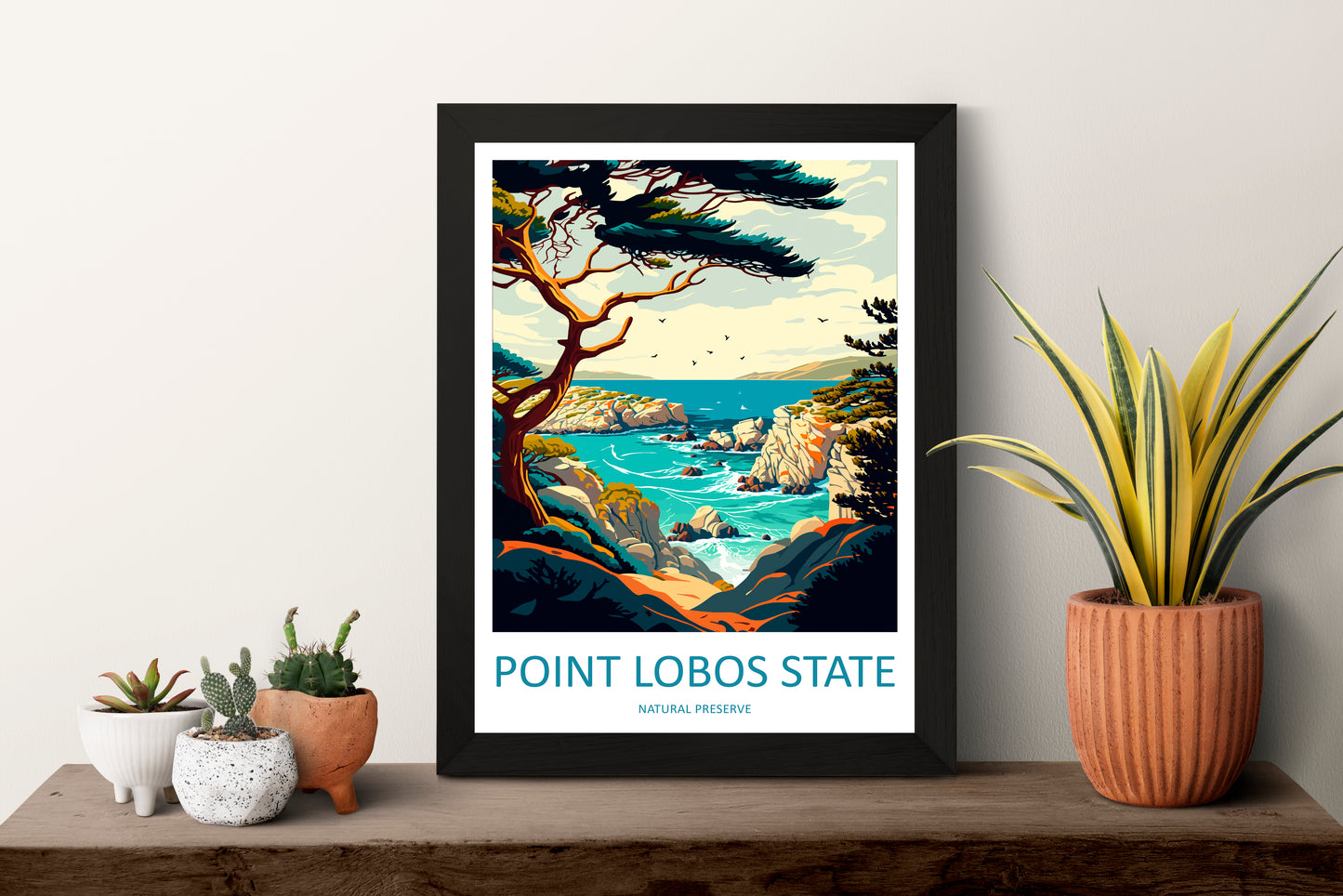 Point Lobos State Natural Reserve USA Travel Poster