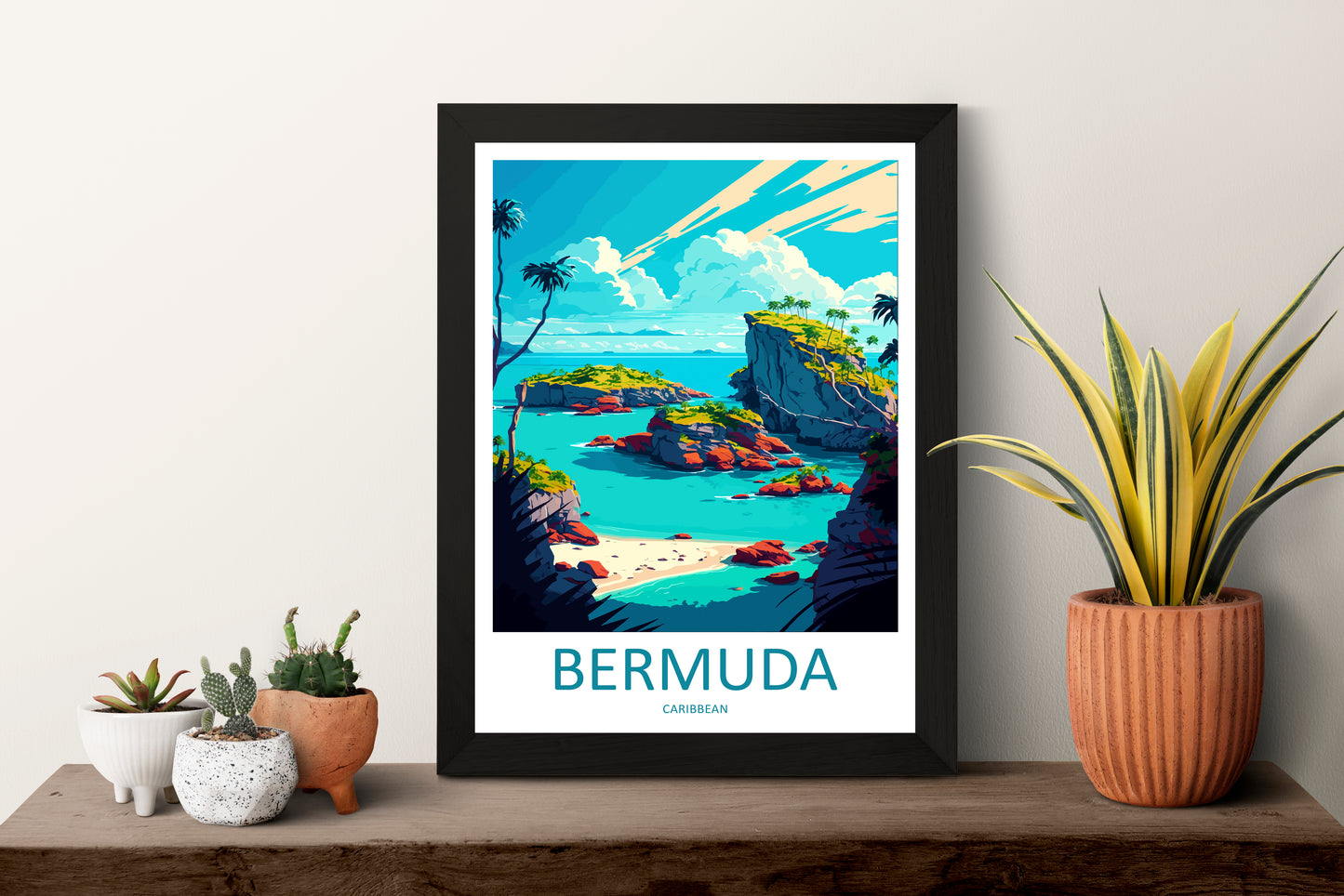 Bermuda Caribbean Travel Poster