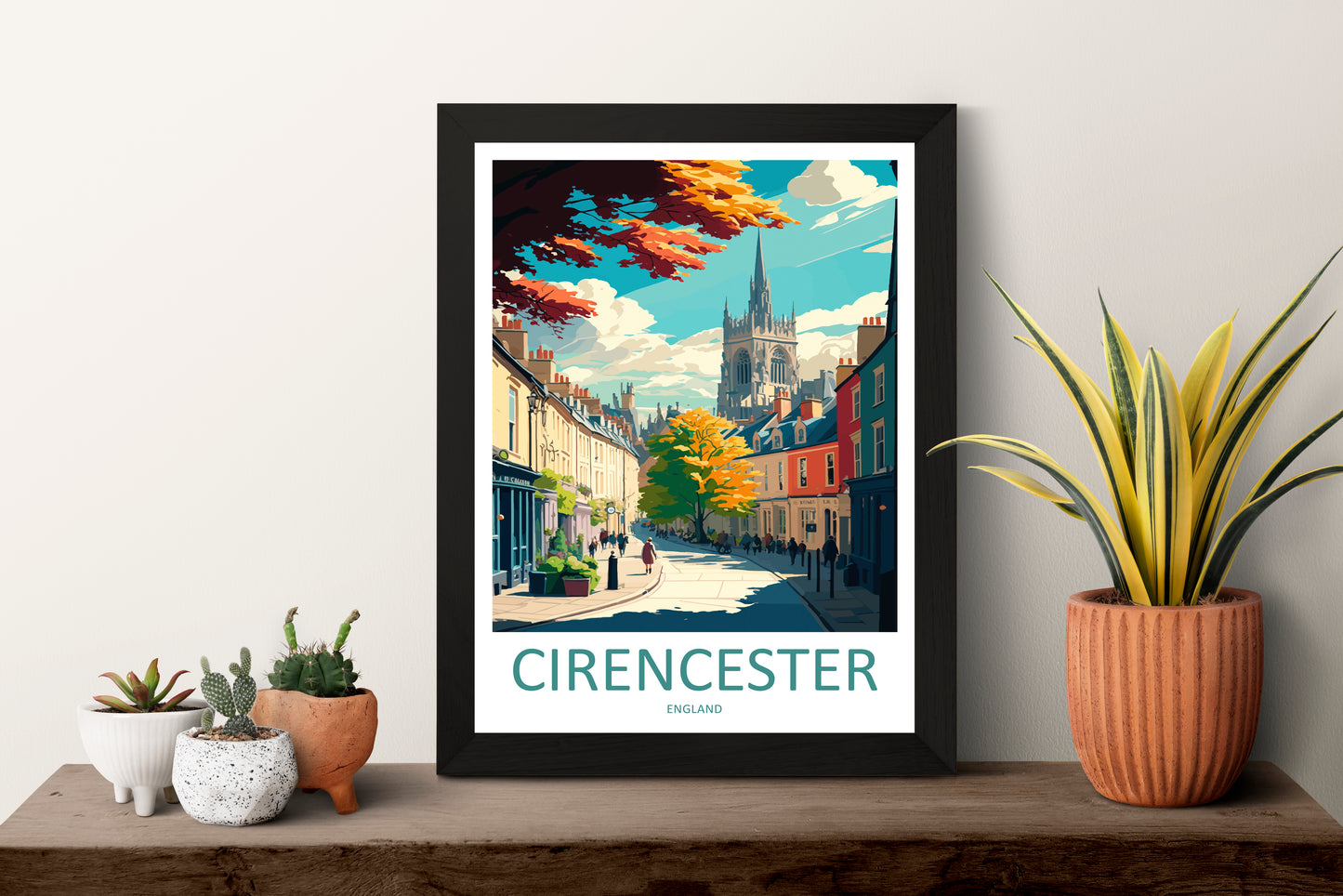 Cirencester England Travel Poster