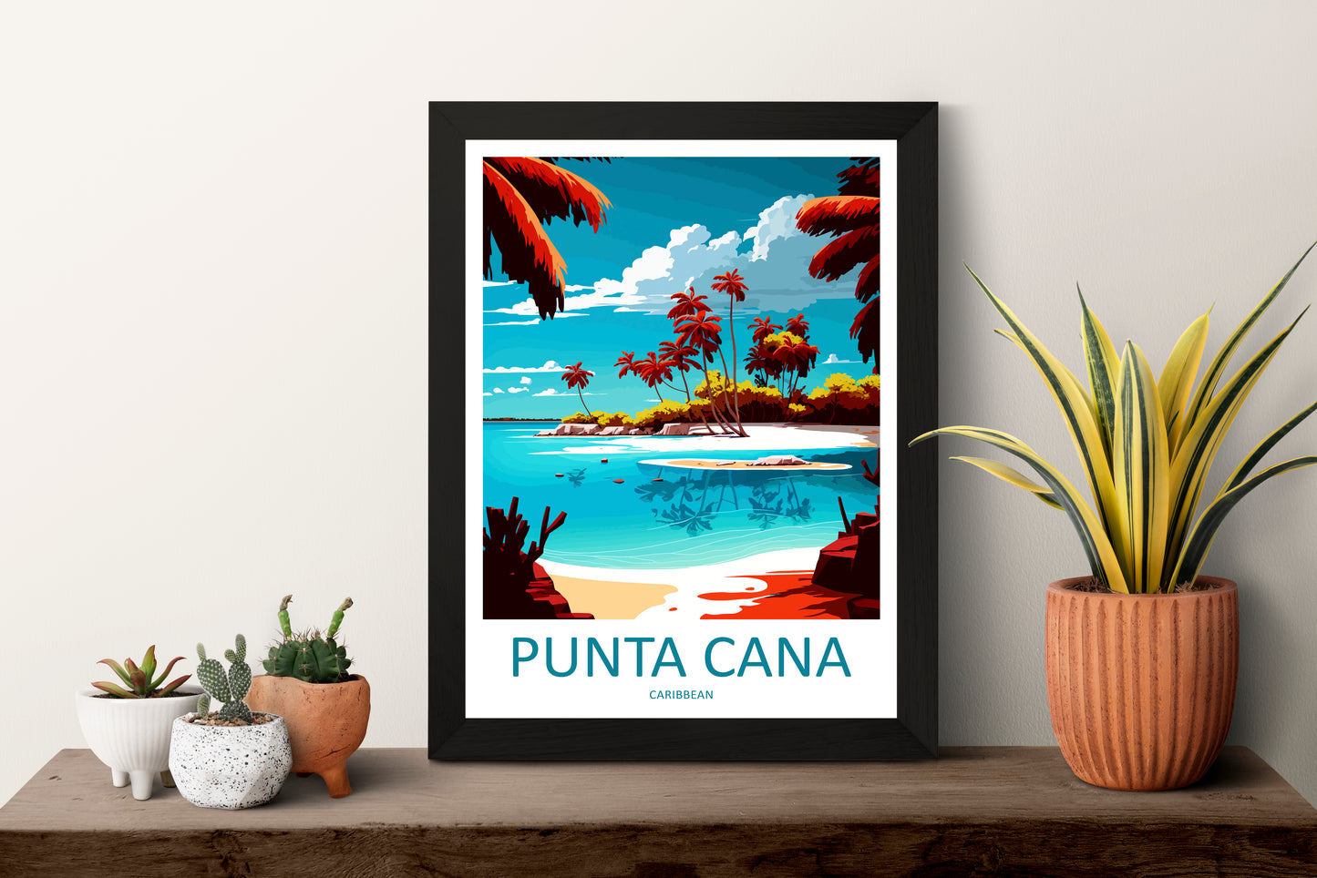 Punta Cana Caribbean Travel Poster