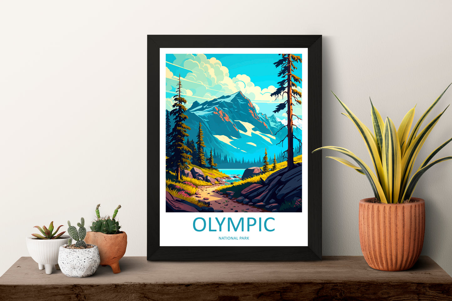 Olympic National Park USA Travel Poster
