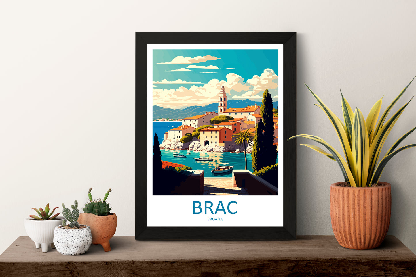 Brac Croatia Travel Poster