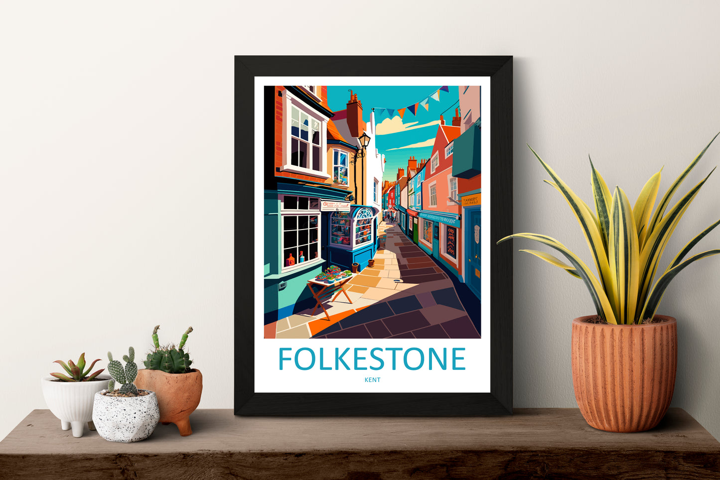 Folkestone England Travel Poster