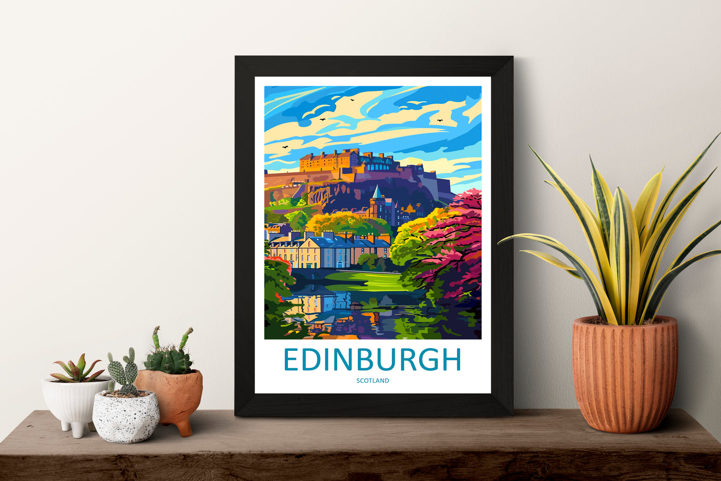 Edinburgh Scotland Travel Poster
