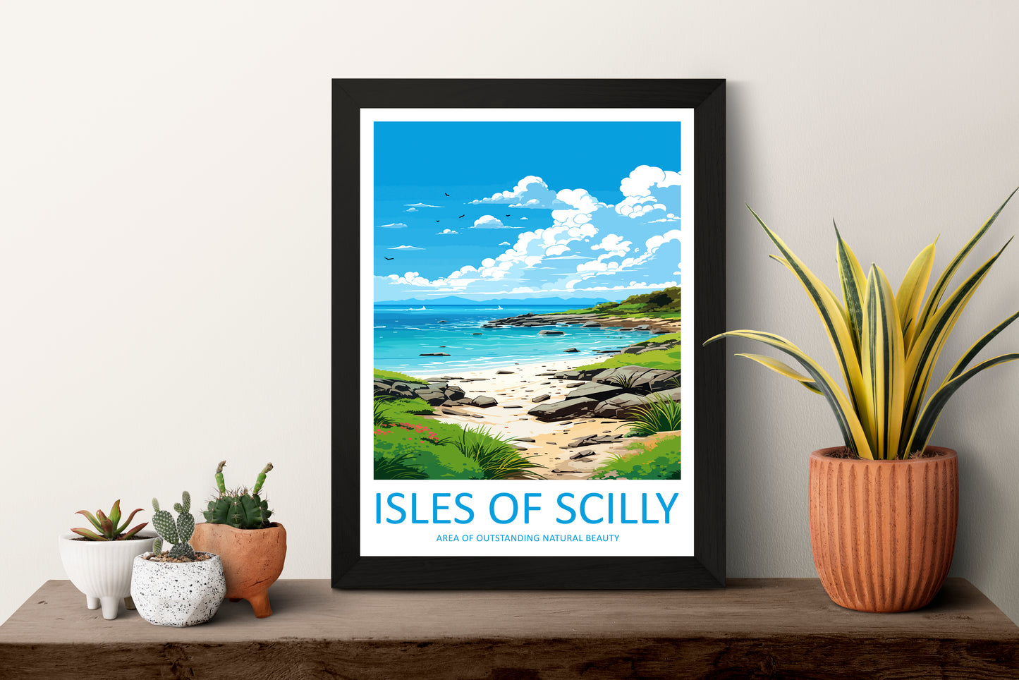 Isles Of Scilly England Travel Poster