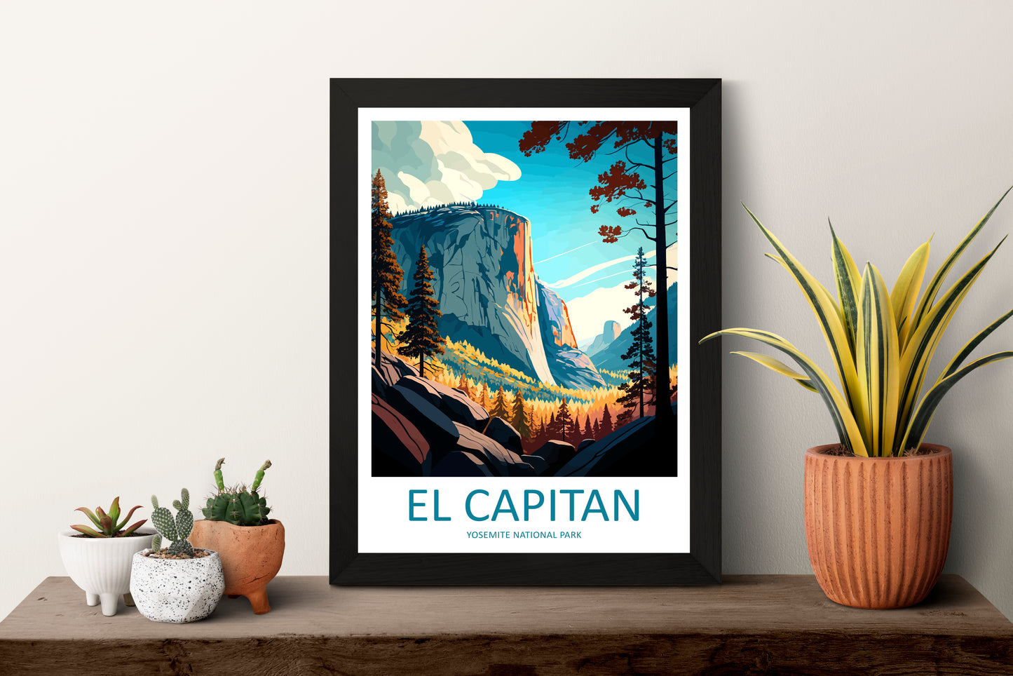 Yosemite El Capitan USA Travel Poster