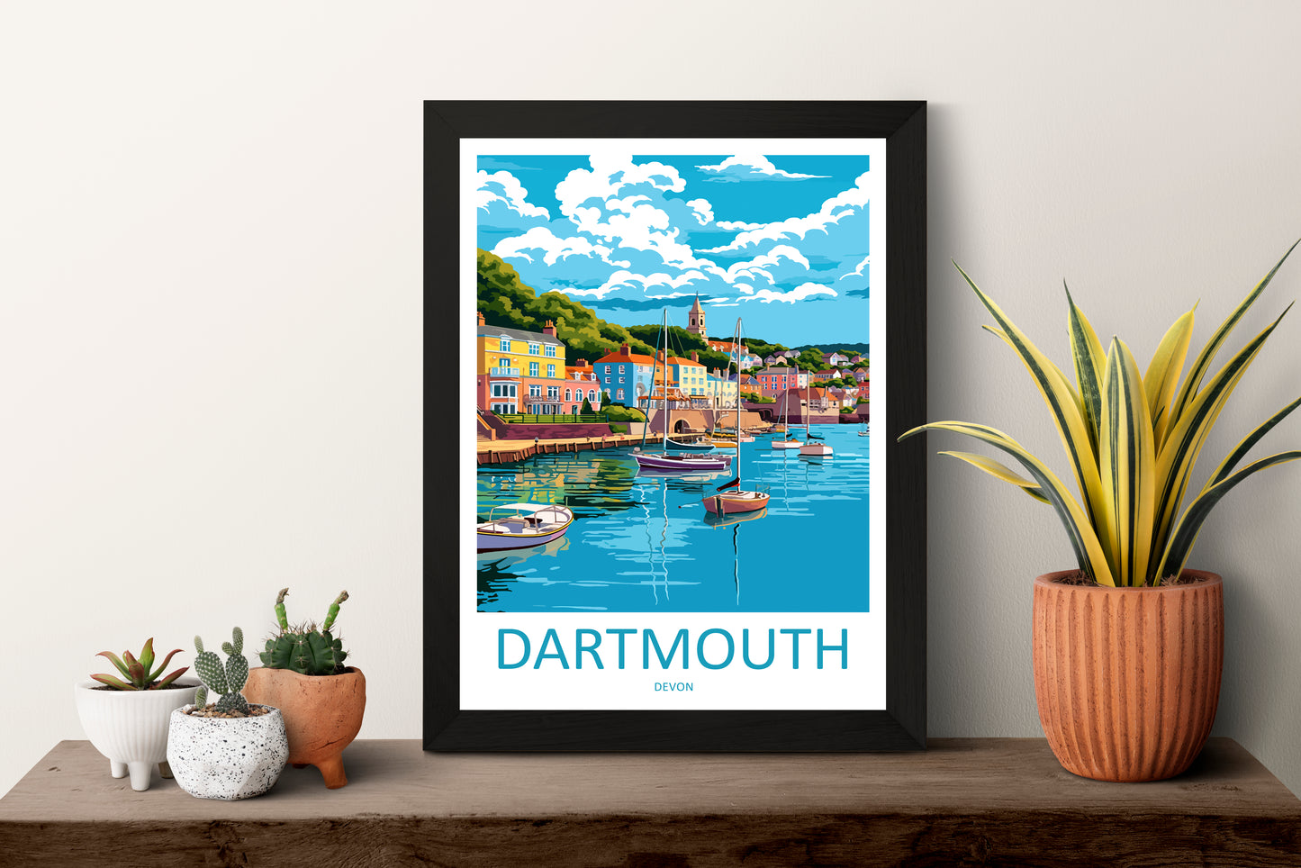 Dartmouth England Travel Poster