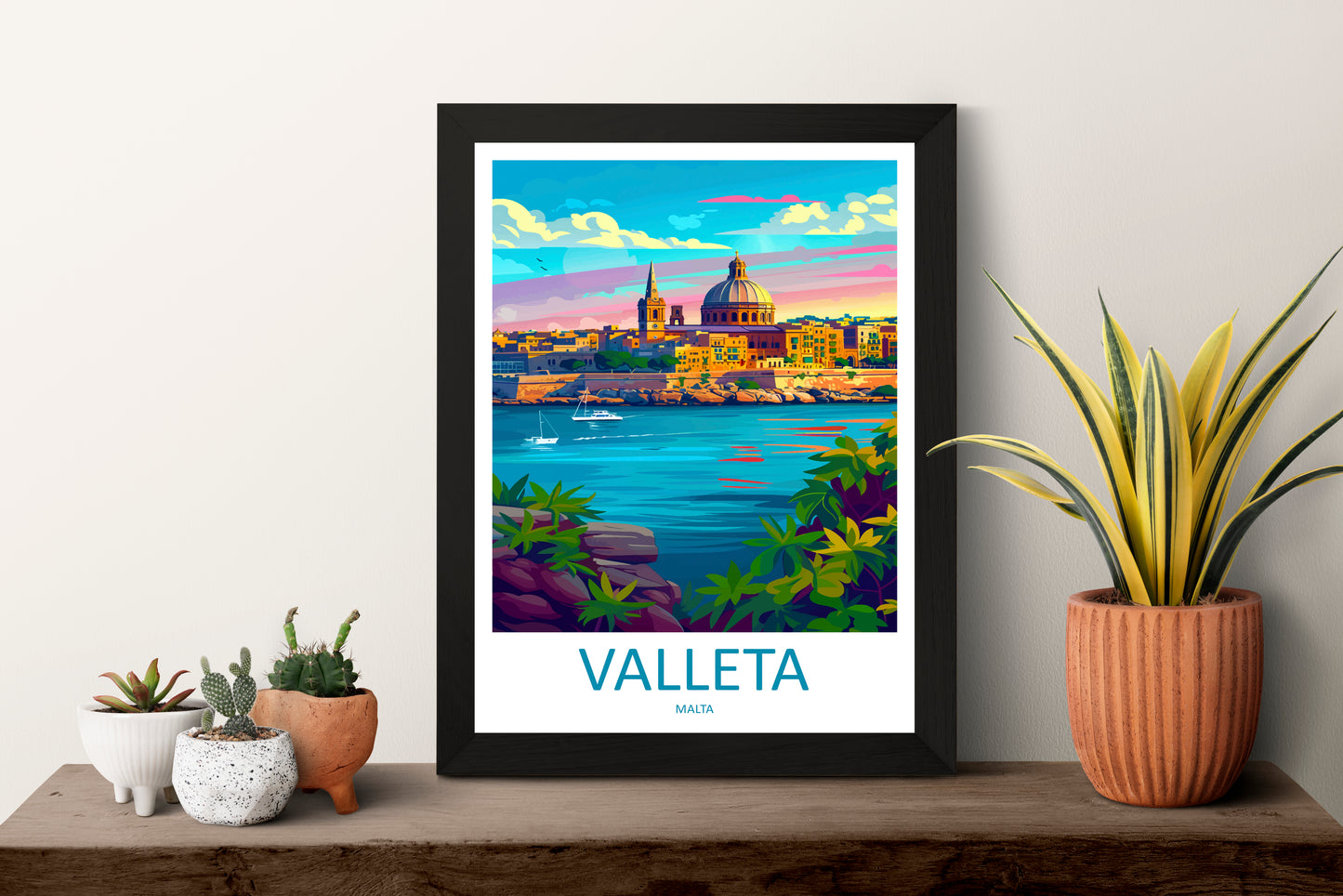 Valletta Malta Travel Poster