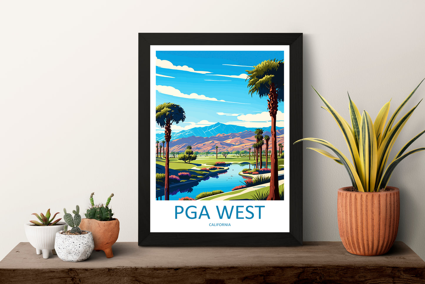 PGA West USA Travel Poster