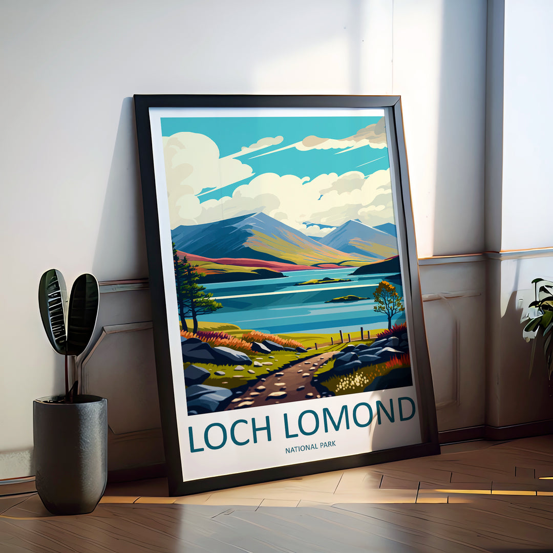 Loch Lomond England Travel Poster