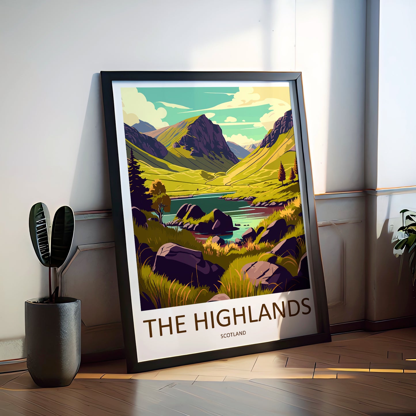 Scottish Highlands Scotland Travel Poster