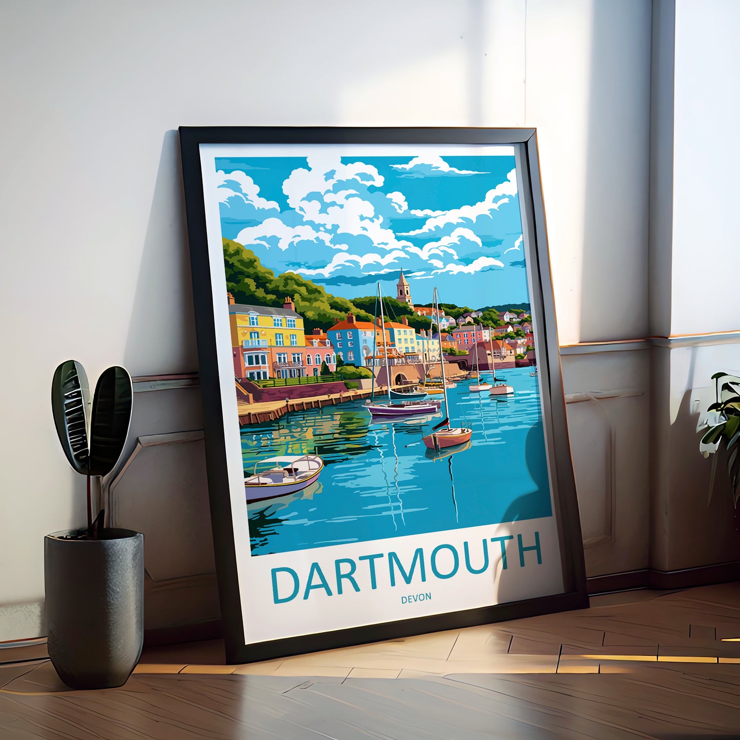 Dartmouth England Travel Poster