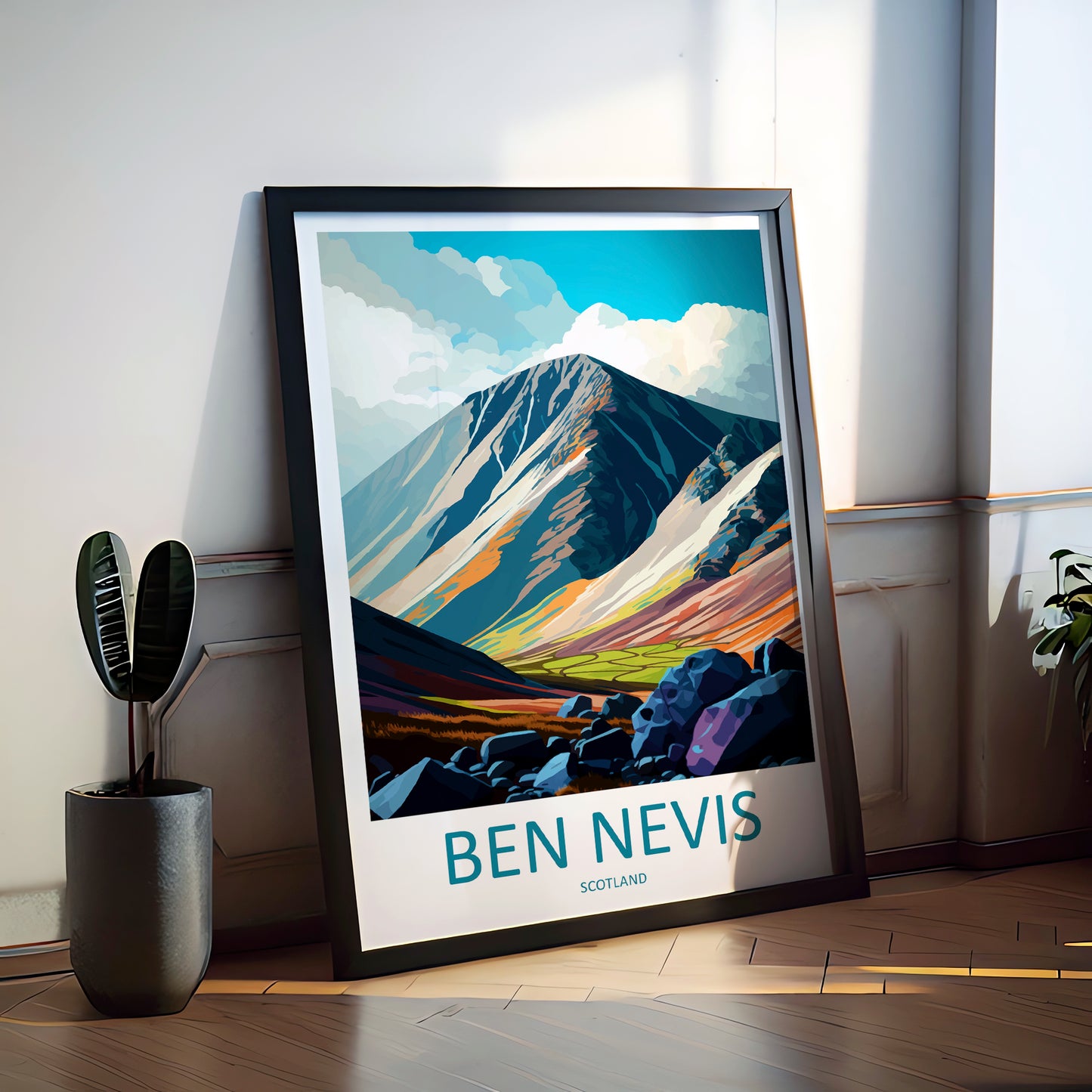 Ben Nevis Scotland Travel Poster