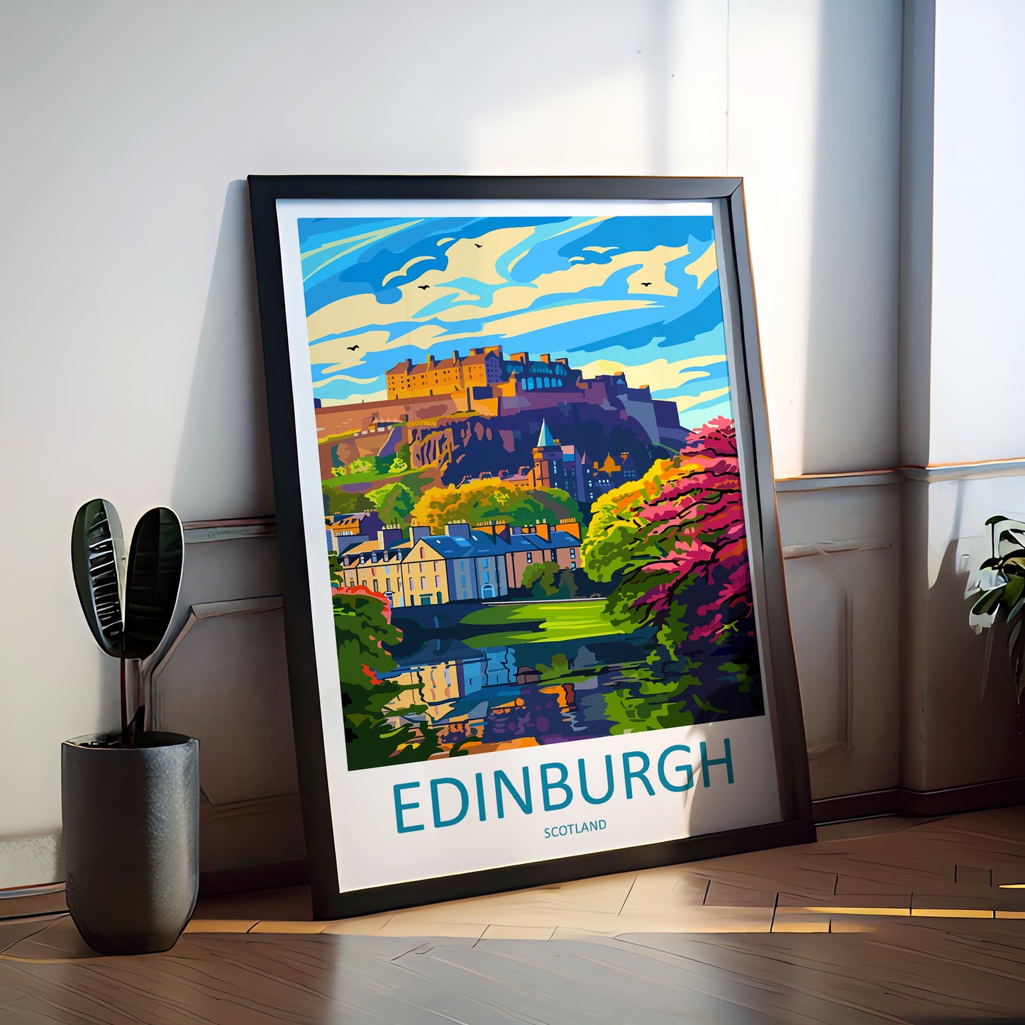 Edinburgh Scotland Travel Poster