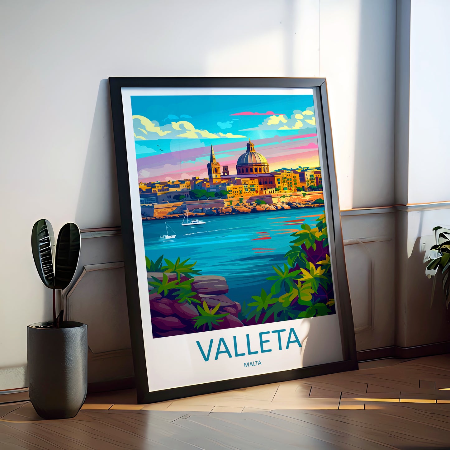 Valletta Malta Travel Poster