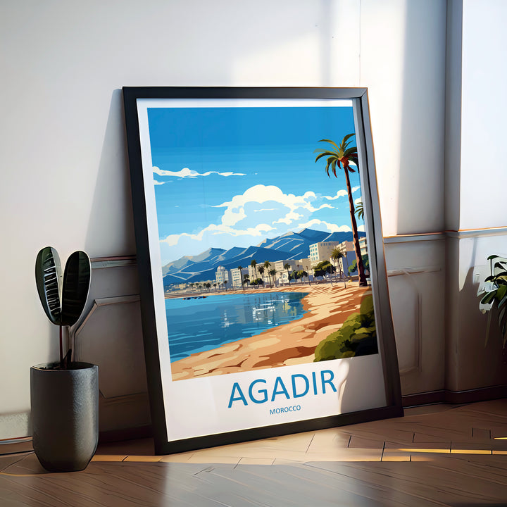 Agadir Morroco Travel Poster
