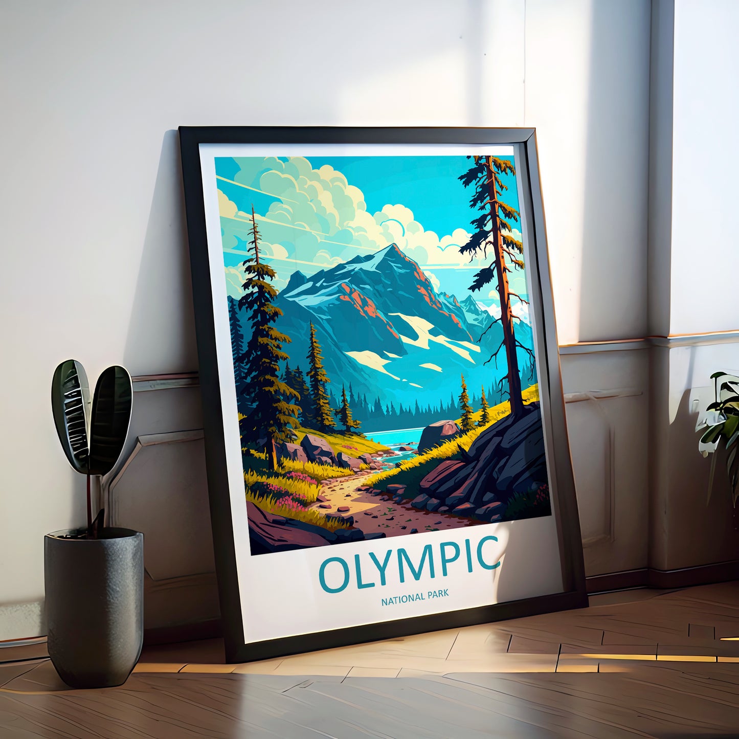Olympic National Park USA Travel Poster