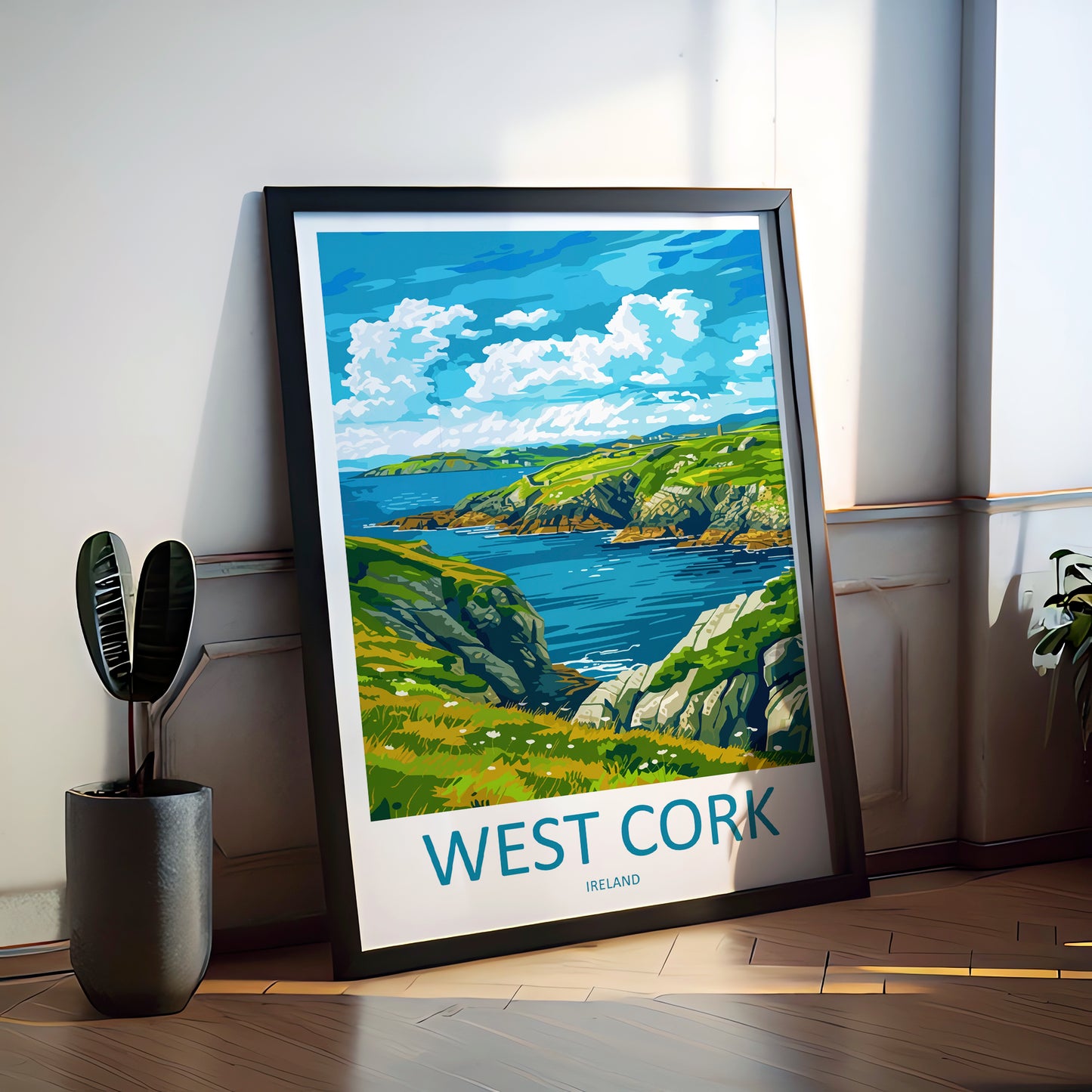 West Cork Ireland Travel Poster