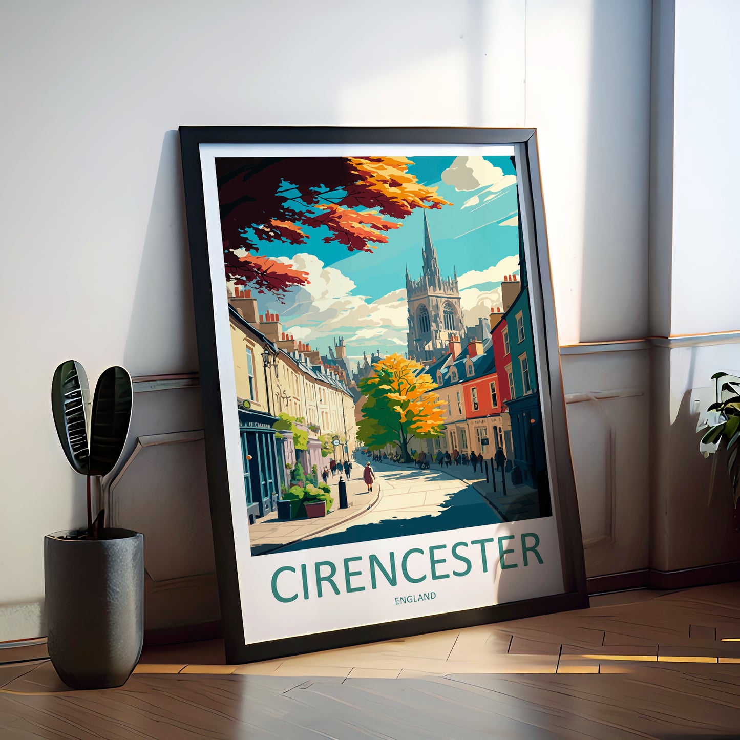 Cirencester England Travel Poster