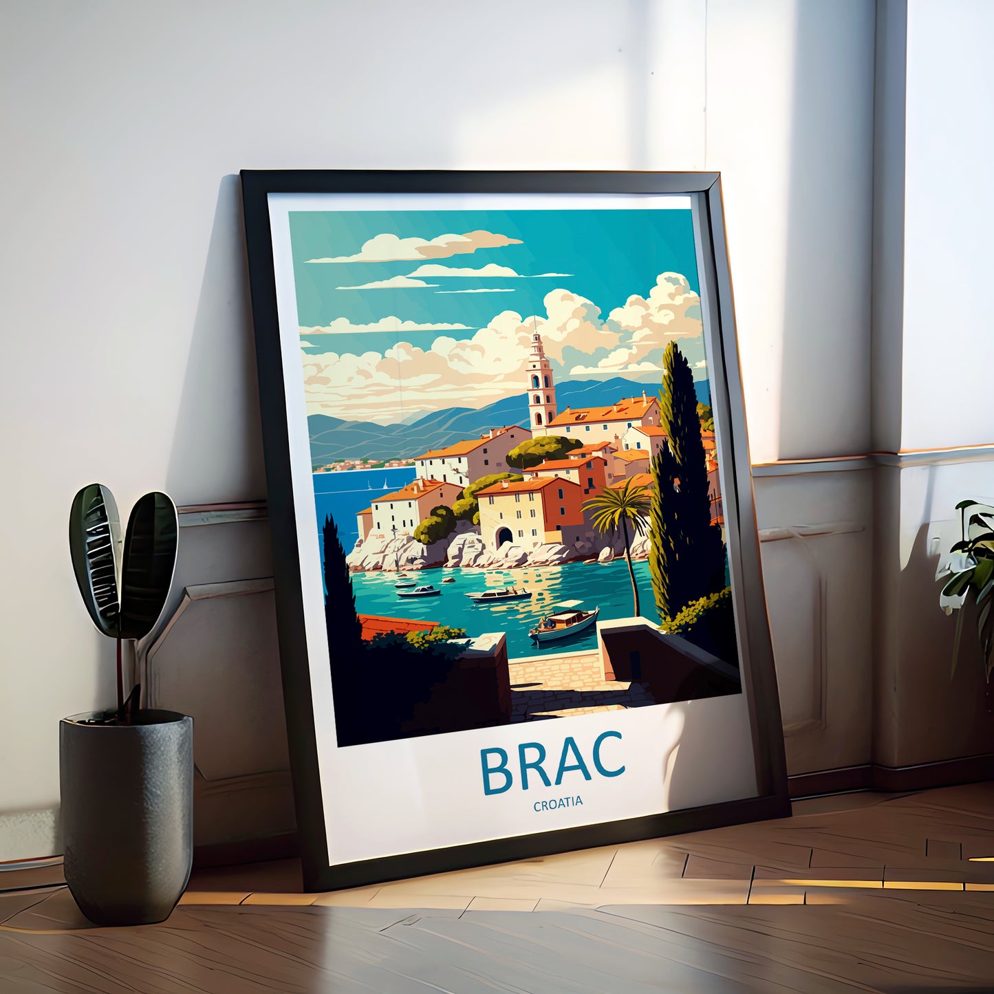 Brac Croatia Travel Poster