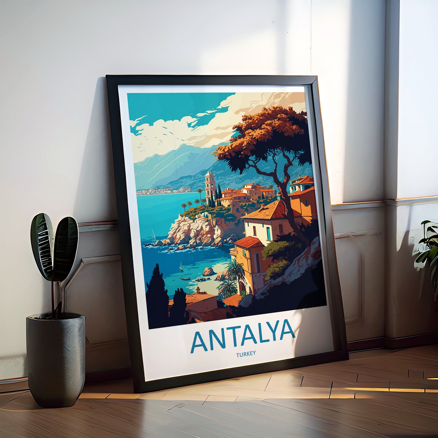 Antalya Turkey Travel Poster