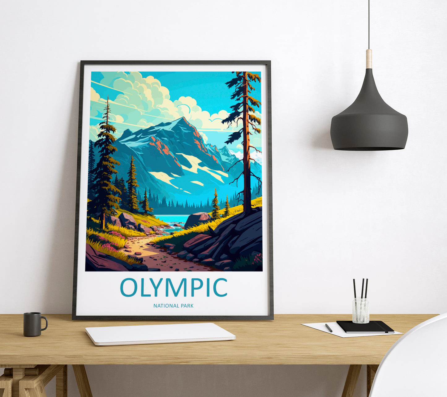 Olympic National Park USA Travel Poster