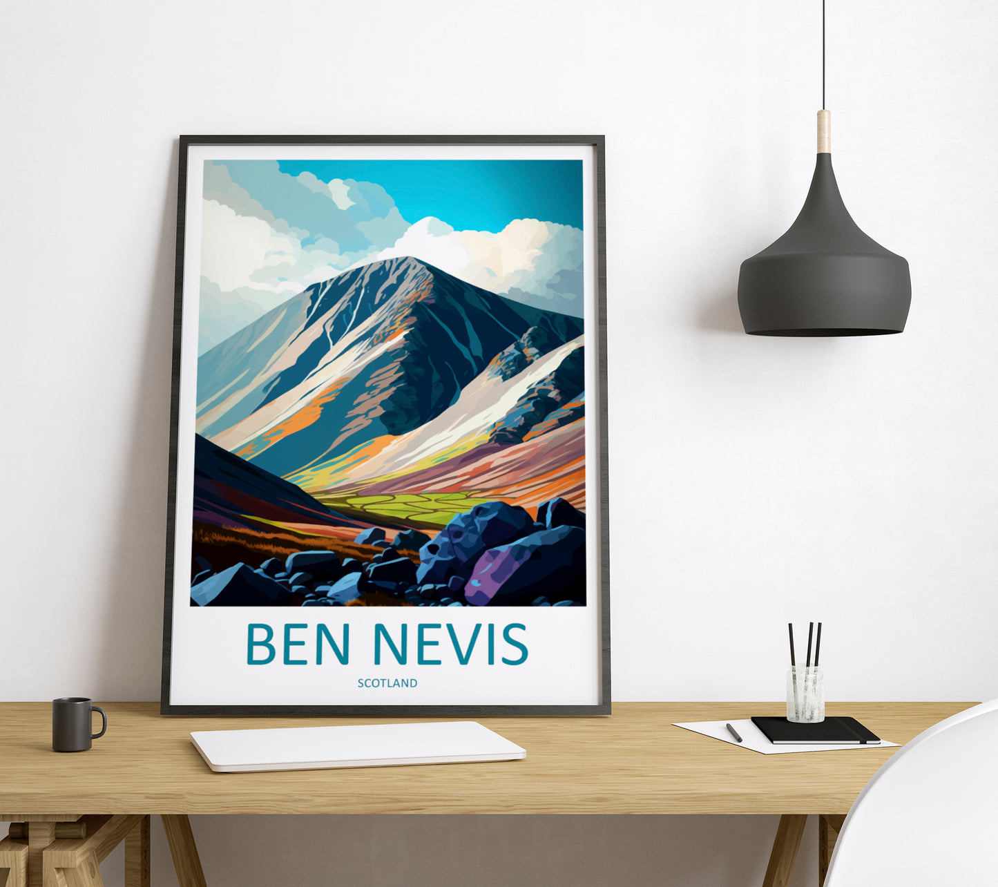 Ben Nevis Scotland Travel Poster