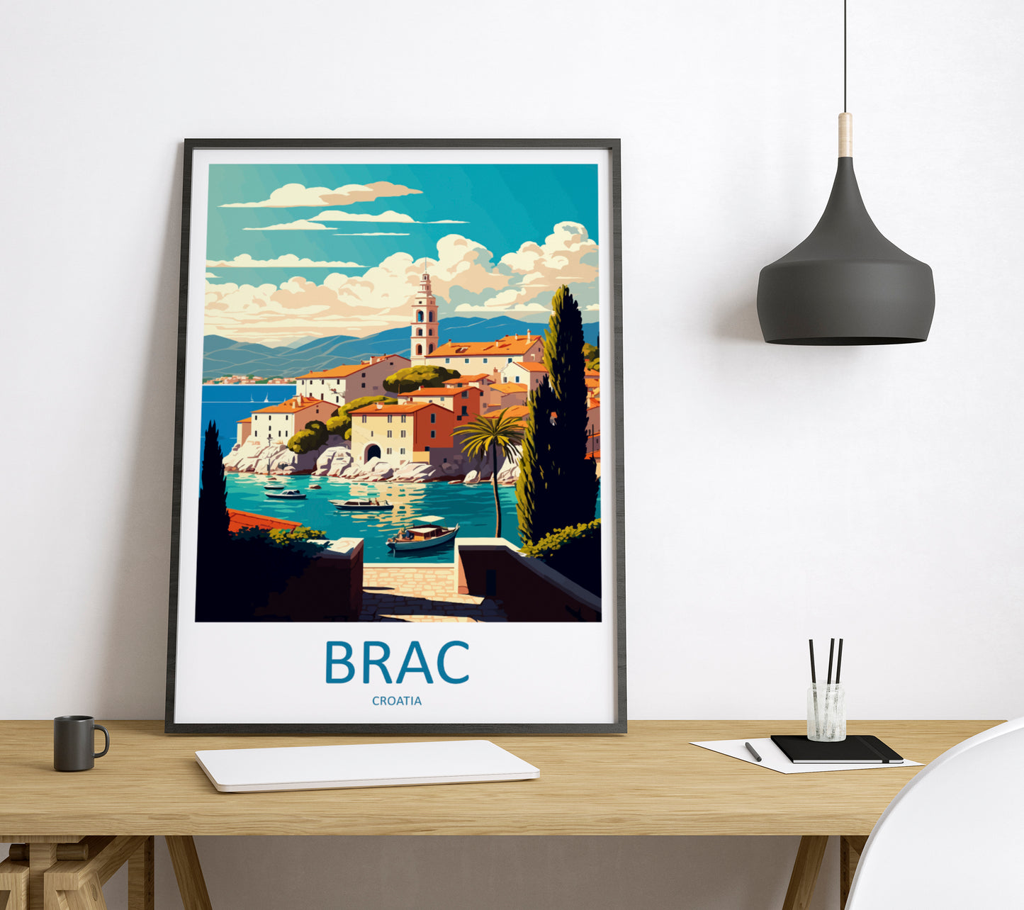 Brac Croatia Travel Poster