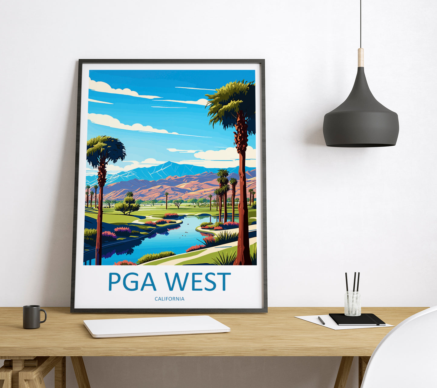 PGA West USA Travel Poster