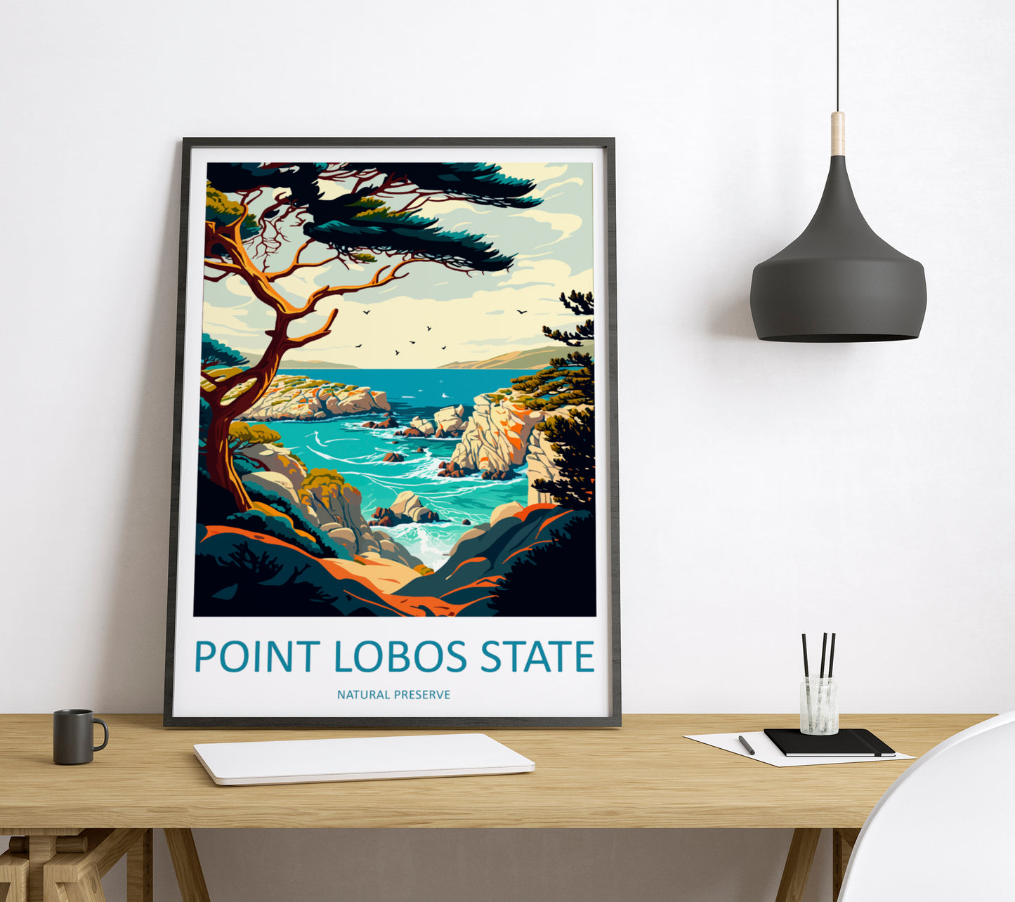 Point Lobos State Natural Reserve USA Travel Poster